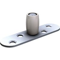 Untere Führung mit Olive Nylon MANTION - Auf Anschraubplatte - Für U 25x17 mm - 1102