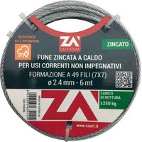 FUNE ACCIAIO ZINCATO 7F D 0,9 MM 25 M