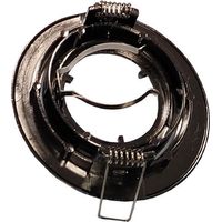 Portalampada orientabile rotondo nero iolume ioportlamprne illuminazione incasso