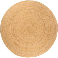 Vidaxl – Tapis rond en jute tressé 210 cm – Matériau 100% jute – Fait main – Texture naturelle – Décoration intérieure élégante