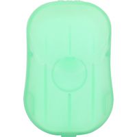 20 Feuilles de Savon Papier Jetable Mini Format Voyage Mains Lavage Savon Vert