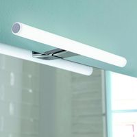 Lampada applique led 50 cm con telaio di fissaggio in resine termoplastice DO43-50 serie Gedy KOS Cromato