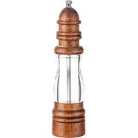 Cute Organic Sustainable Wood Salt Pepper Mill Wooden Spice Grinder Manual