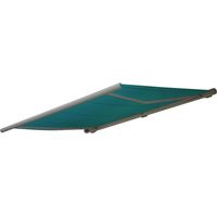 Ersatz-Bezug für Markise HHG-514, Vollkassette Ersatzbezug Sonnenschutz 4x3m Polyester blau-grün