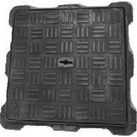 Couvercle hydraulique en fonte – 60 x 60 cm – Classe B 125 kN – Antidérapant – Pour surfaces pavées et asphaltées – ACO