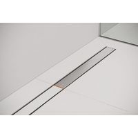 Easy Drain Compact Clean Caniveau de douche - 80cm - dryphon - réversible - bride de plancher - inox brossé