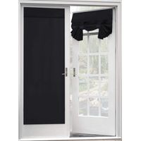 Blackout Curtain for French Doors - Thermal Insulated Blackout Glass Door Curtain Panel Tricia Curtain for Door Window Curtains, 1 Panel, 26 x 68 Inches, Burgundy