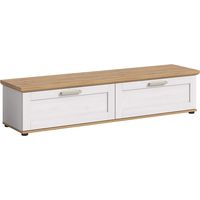 Verona Sideboard 2 Klapptüren weiß, Eiche Dekor.
