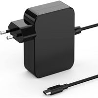 Chargeur USB C 65 W - Câble D’Alimentation Pour Ordinateur Portable - Compatible Avec ThinkPad X1 Carbon T14 T15 T16 E490 E590 L390 Yoga C940 EliteBook X360 1040 G5 Spectre X360 XPS 13 MateBook D14 D1