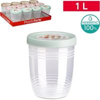 1 Pezzo Barattolo da Cucina Multiuso in Plastica Viena 1000 ml Vari Colori