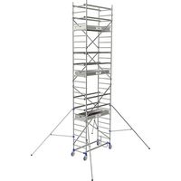 Aluminium-Rollgerüst – 3 Bühnen – Maximale Arbeitshöhe 7,85 m – Sicherer Aufbau - 26404660