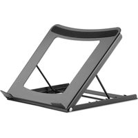 manhattan 462129 soporte para portátil negro acero