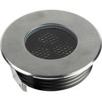 Encastré de sol extérieur ZEPH 2 SLIM 24V rond inox non percée bleu 3x2W - EUROPOLE - 56204