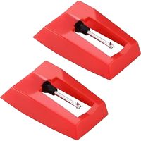 Lot de 2 aiguilles universelles pour tourne-disque phonographe, tourne-disque en vinyle.