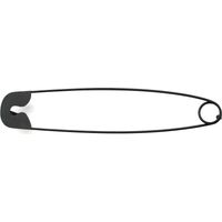 DanDiBo Design Handtuchhalter Handtuchstange Sicherheitsnadel 62 cm Garderobe Wand Büro Schwarz Metall Flur DIY