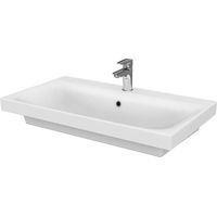 Cersanit Moduo - Waschbecken 80x45 cm, mit Überlauf, Hahnloch, weiß K116-013