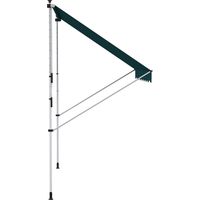 Tenda da sole a rullo con manovella 2x1.5m, altezza e angolazione regolabile, vert