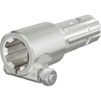 Wiltec Manchon de Prise de force Cardan - Longueur 175 mm - Raccord logement 1 3/4" 6D - Raccord sortie 1 3/4" 6D - Ø 45,5 mm/44,37 mm - Arbre cannelé de tracteur