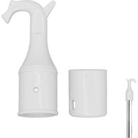 2 Pack Window Opener Pole Hooks with Non-Slip Bases, Universal Swan Shaped Skylight Window Hook for Loft Attic, Blinds, Sash Windows and Curtains, Grey