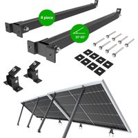Nuasol Soporte elevado para módulos solares Balcón Cubierta plana Fachada FV Set de 2