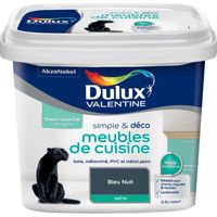 Peinture De Rénovation Simple & Deco Meubles De Cuisine Satin Bleu Nuit 0,5 L - Dulux Valentine