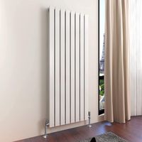 1600 x 544mm Double Designer Flat Panel Central Heating Radiator WHITE