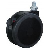 Drehbare Roulette ohne Bremse, Gewindestange ø16 x 18 mm