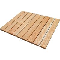 Pedana doccia legno 55 x 68 in massello antiscivolo per piatto doccia 70 x 90