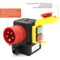 CK5 16A 250V electromagnetic switch, 2 kW self-locking contactor, black housing, yellow cover, industrial motor holding switch, energy-saving magnetic holding controller--DTEKGAZ