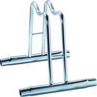 Andrys - Soporte para Bicicletas de 1 Puesto Alto, con Cono, También para Bicicletas con Freno de Disco, Color Tropical Oro, 38.5 x 42 x 26 cm - Posti: 1 - Colore: Argento - Finitura: Zincato