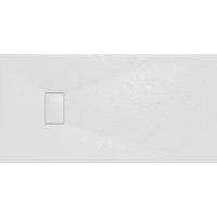 Aquariss SMC Slate Effect Shower Enclosure Tray Base 70cm Wide and Length 140cm White
