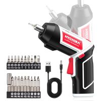 HYCHIKA Avvitatore a Batteria, Avvitatore Elettrico 6 Nm Cacciavite Elettrico 3.6 V 2.0 Ah, Luce LED, Cavo di Ricarica USB, Adatto per Riparazioni Domestiche DIY