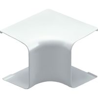 Coude intérieur 90° pour goulotte 65 x 50 mm - blanc - First Plast