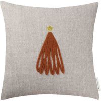 TOM TAILOR Funda de cojín decorativo WEIHNACHTSKISSEN - 38x38 cm, arena