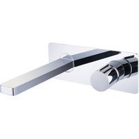 BERNSTEIN - Robinet mitigeur mural à encastrer 21,8x80x18cm (LxHxP) chrome - livré avec corps d'encastrement 24x10,3x6cm (LxHxP) - 9908C
