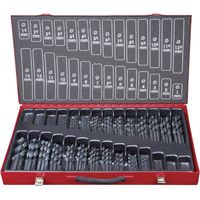 Kstools – Coffret de forets HSS-R laminés 230 pcs – Plage de perçage 1-13mm – Acier haute performance – Angle de pointe 118°