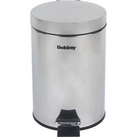 Beldray LA038098SS Pattumiera Rotonda con Coperchio a Chiusura Ammortizzata, capacità 3L, con Pedale Intelligente, smaltimento rifiuti, Contenitore rifiuti, in Acciaio Inossidabile