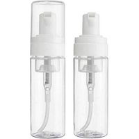 Lot de 2 Distributeurs de Mousse Vides 100ml Transparent Bouteilles de Voyage pour Savon et Nettoyant Visage