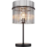 Globo - lampada da tavolo - GORLEY - nero - vetro - Ø 30cm - E27