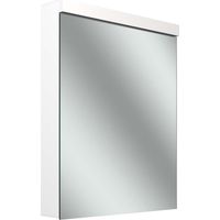 Armario con espejo Schneider LOW plus LED, 1 puerta 60cm, tope