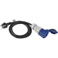 CHILITEC CEE-Adapter 23362, 1,50 m, CEE auf Schutzkontaktstecker