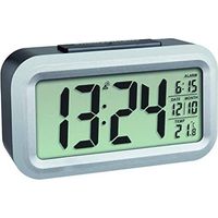 TFA Dostmann Lumio Plus reloj despertador negro y plata elegante