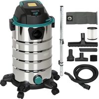 Aspirateur eau et poussière 3 en 1 de 1 400 W. Aspirateur et souffleur eau et poussière. Capacité de 30 L. Triple filtre et accessoires inclus.