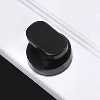 Poignée antichoc 2 pièces, poignée de porte et de fenêtre en verre, porte coulissante de salle de bain, poignée à ventouse sans trace et sans trou, ma