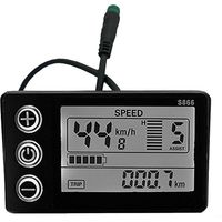 S866 Electric Bike LCD Display 24V 36V 48V E-Bike Electric Scooter Display Meter Control Panel with