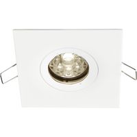 Spot BE BEST DESIGN GU10 carré fixe, blanc mat IP65 - EUROPOLE - 246534