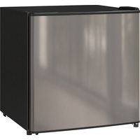 HOMCOM mini nevera silenciosa 46 L clase E frigorífico pequeño con temperatura regulable y puerta reversible para salón habitación oficina 48x44x49 cm