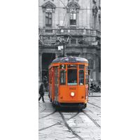 Tram, intissé photo mural, 90 x 202 cm, 1 part