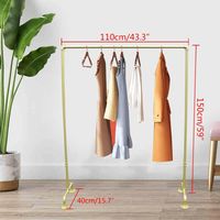 Présentoir de vêtements, porte - manteau au sol, magasin de détail, boutique, résidence, dortoir disponible, 110 40 150CM