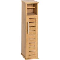 Mueble de almacenaje y dispensador de papel higiénico de 1 puerta y 1 estante en mdf - colonial - Tendance